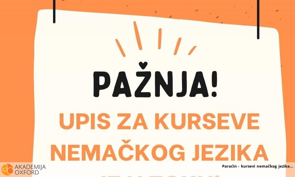 Paraćin - kursevi nemačkog jezika