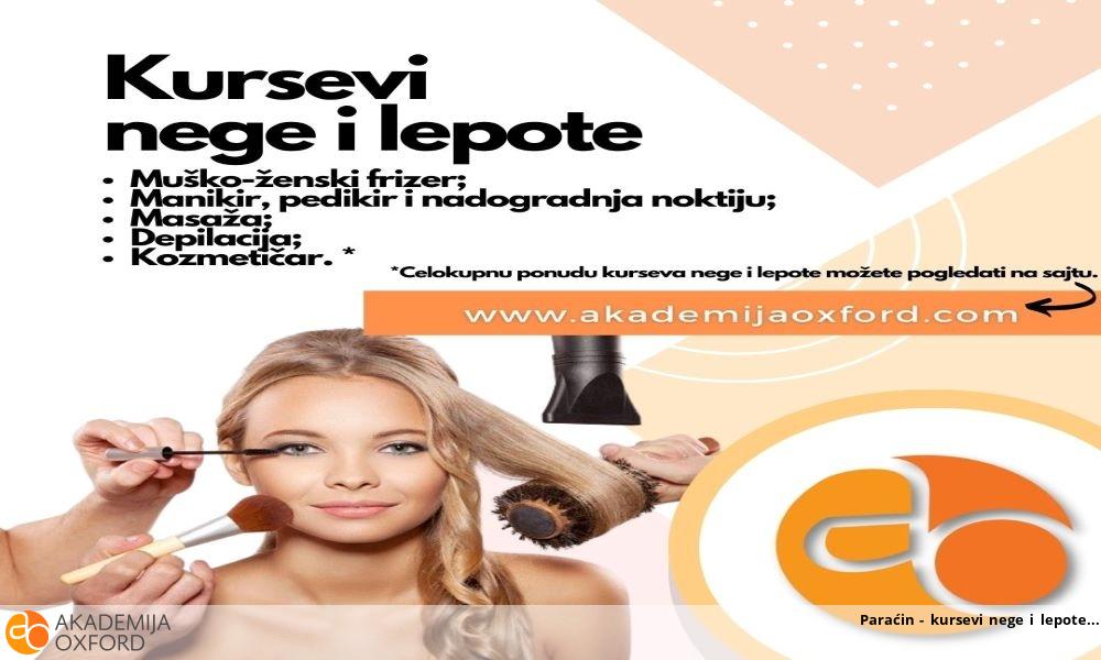 Paraćin - kursevi nege i lepote Paraćin - kursevi nege i lepote