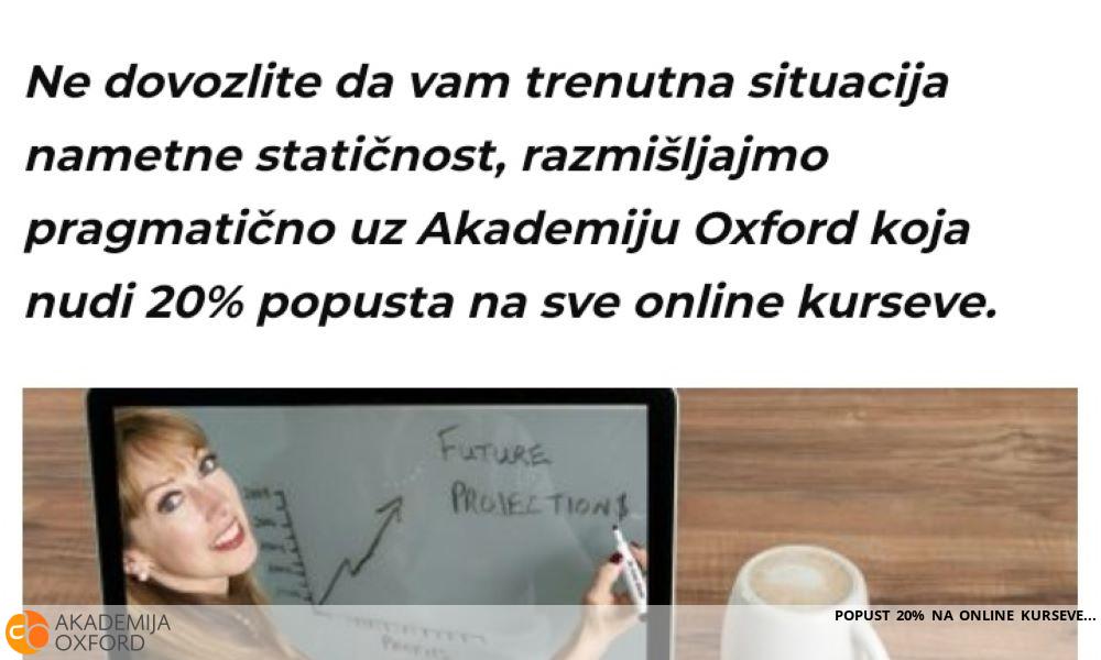 POPUST 20% NA ONLINE KURSEVE