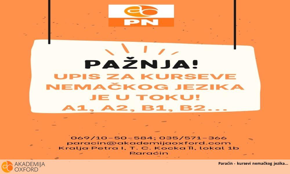 Paraćin - kursevi nemačkog jezika Paraćin - kursevi nemačkog jezika