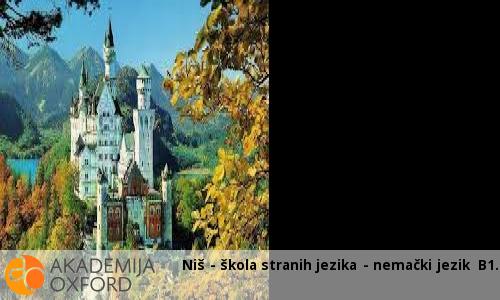 Niš - škola stranih jezika - nemački jezik B1 Niš - škola stranih jezika - nemački jezik B1