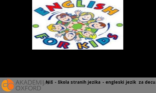 Niš - škola stranih jezika - engleski jezik za decu