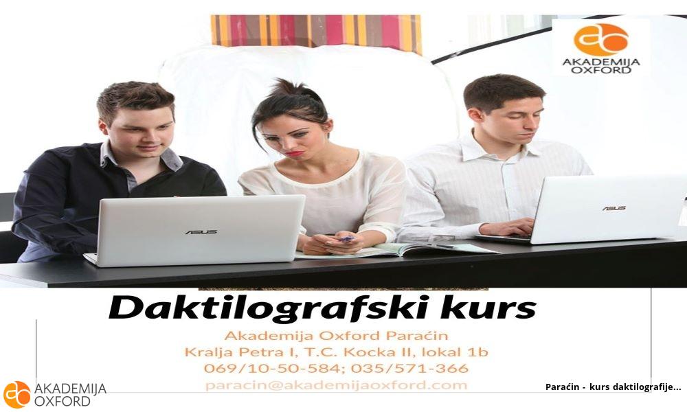Paraćin - kurs daktilografije