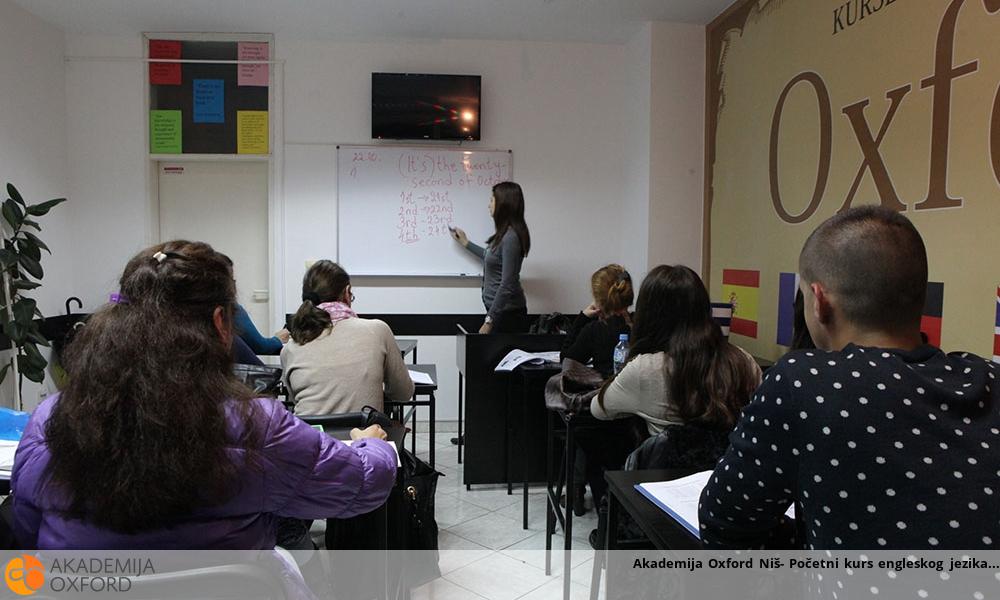 Akademija Oxford Niš- Početni kurs engleskog jezika