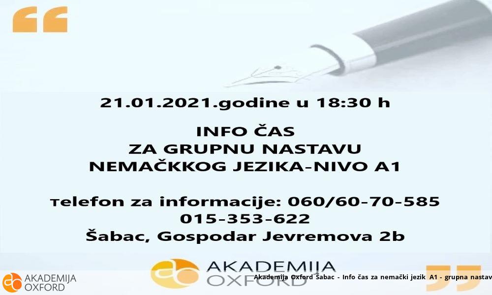 Akademija Oxford Šabac - Info čas za nemački jezik A1 - grupna nastava Akademija Oxford Šabac - Info čas za nemački jezik A1 - grupna nastava
