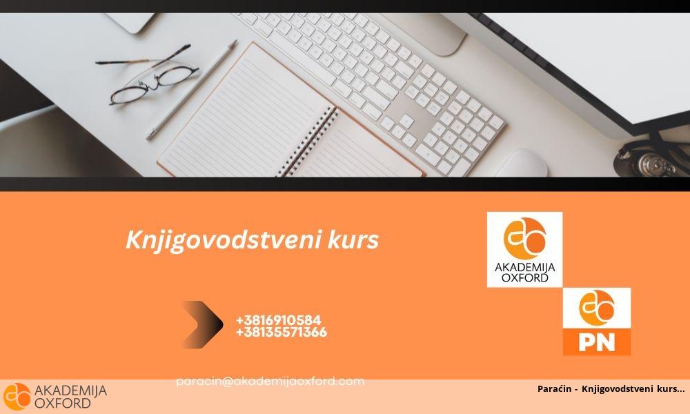 Paraćin - Knjigovodstveni kurs Paraćin - Knjigovodstveni kurs