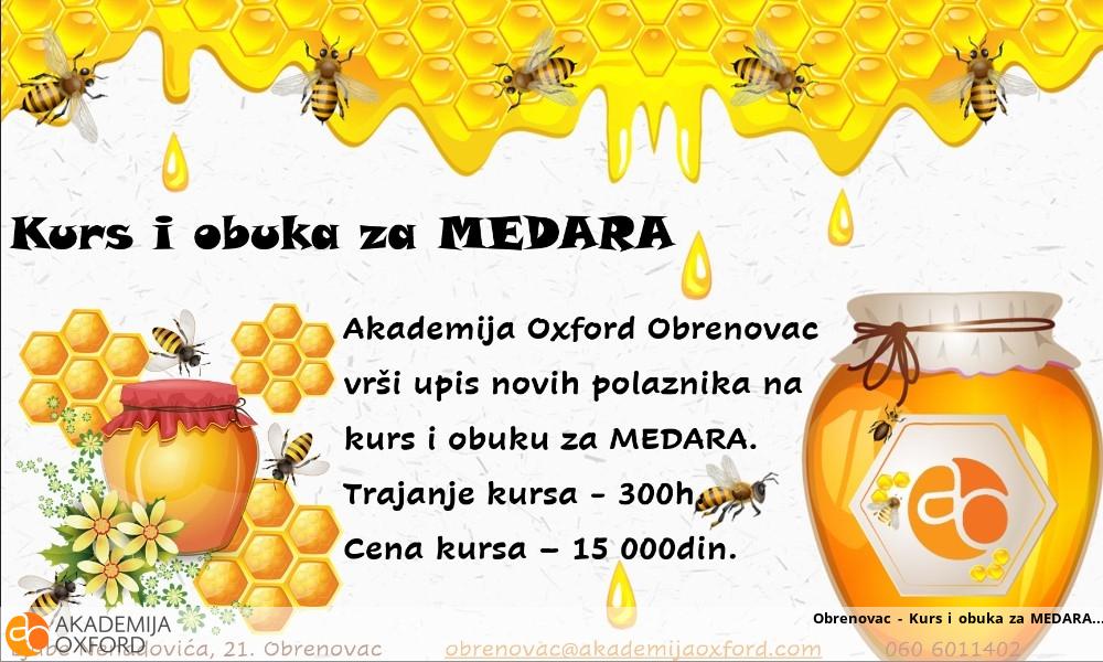 Obrenovac - Kurs i obuka za MEDARA Obrenovac - Kurs i obuka za MEDARA