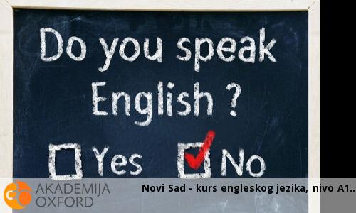 Novi Sad - kurs engleskog jezika, nivo A1