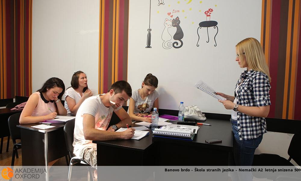 Banovo brdo - Škola stranih jezika - Nemački A2 letnja snizena 50%