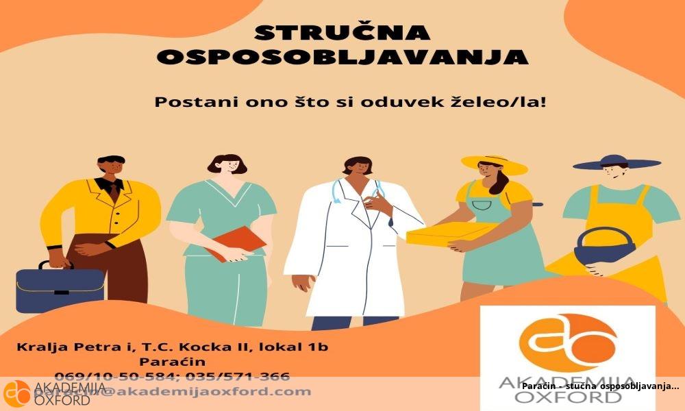 Paraćin - stučna osposobljavanja Paraćin - stučna osposobljavanja