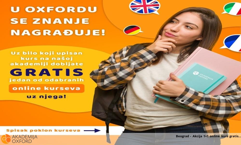 Beograd - Akcija 1+1 online kurs gratis