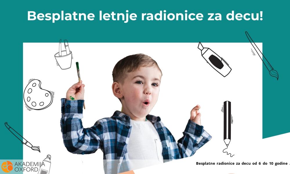 Besplatne radionice za decu od 6 do 10 godine 