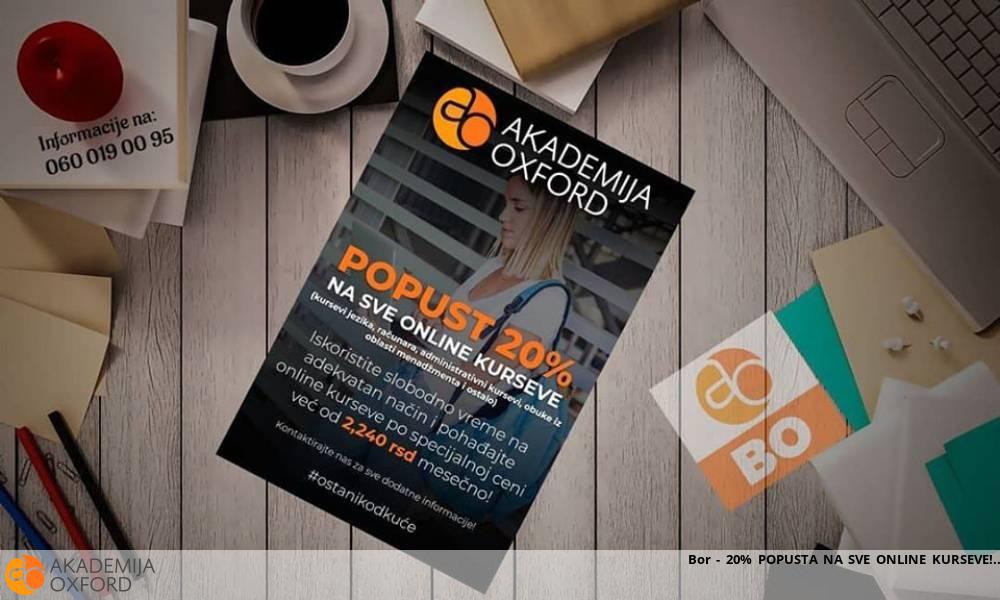 Bor - 20% POPUSTA NA SVE ONLINE KURSEVE! Bor - 20% POPUSTA NA SVE ONLINE KURSEVE!