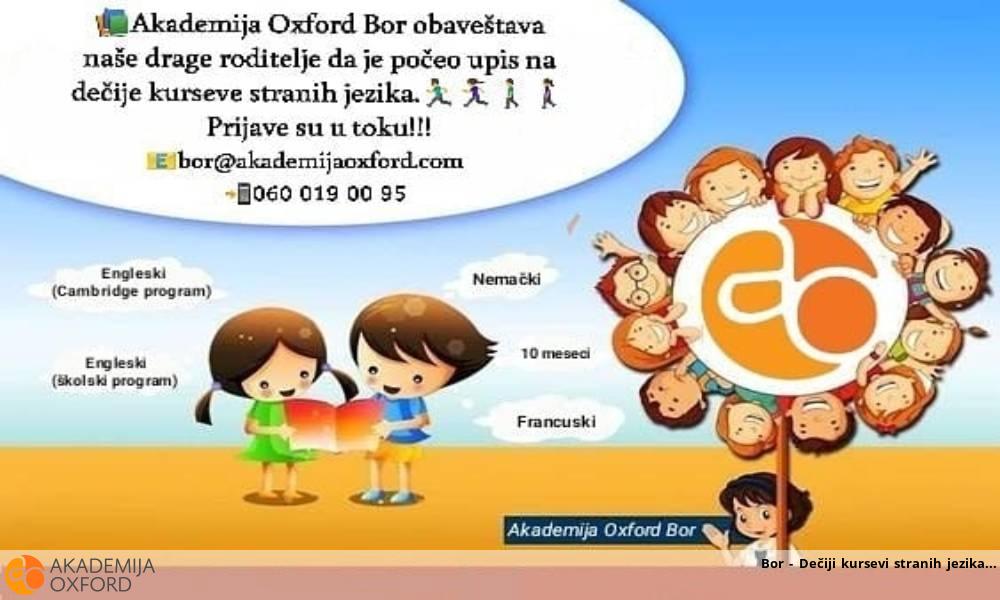 Bor - Dečiji kursevi stranih jezika