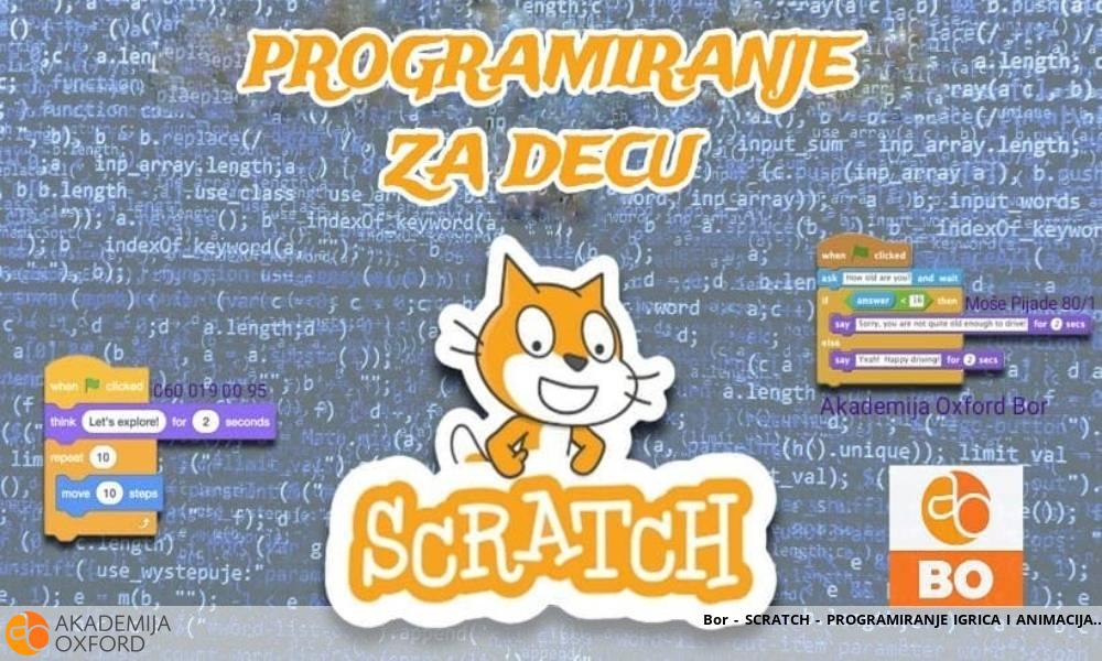 Bor - SCRATCH - PROGRAMIRANJE IGRICA I ANIMACIJA