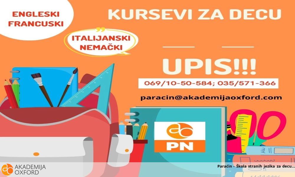 Paraćin - Škola stranih jezika za decu Paraćin - Škola stranih jezika za decu