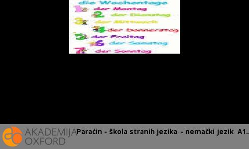 Paraćin - škola stranih jezika - nemački jezik A1 Paraćin - škola stranih jezika - nemački jezik A1