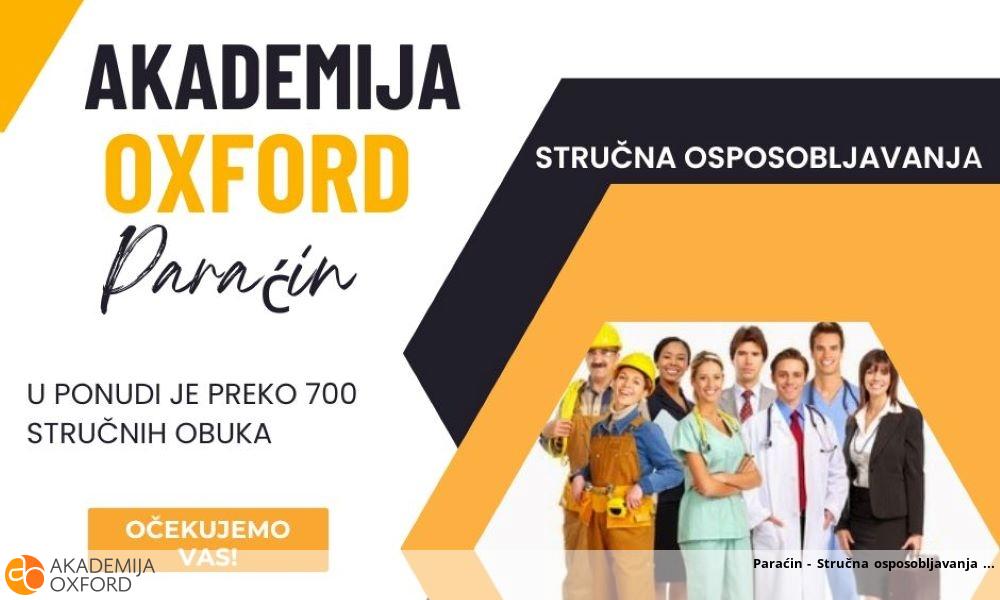 Paraćin - Stručna osposobljavanja 