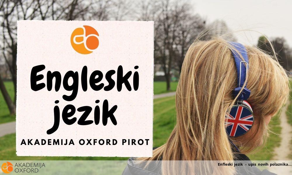 Enfleski jezik - upis novih polaznika Enfleski jezik - upis novih polaznika