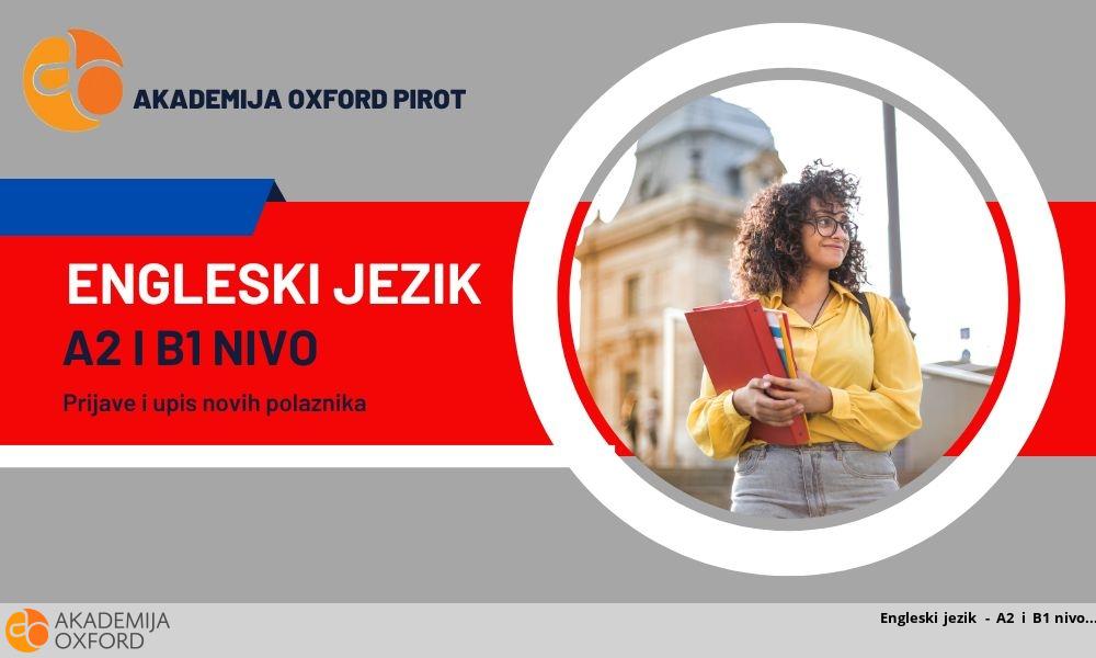 Engleski jezik - A2 i B1 nivo Engleski jezik - A2 i B1 nivo