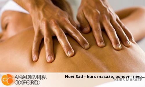 Novi Sad - kurs masaže, osnovni nivo