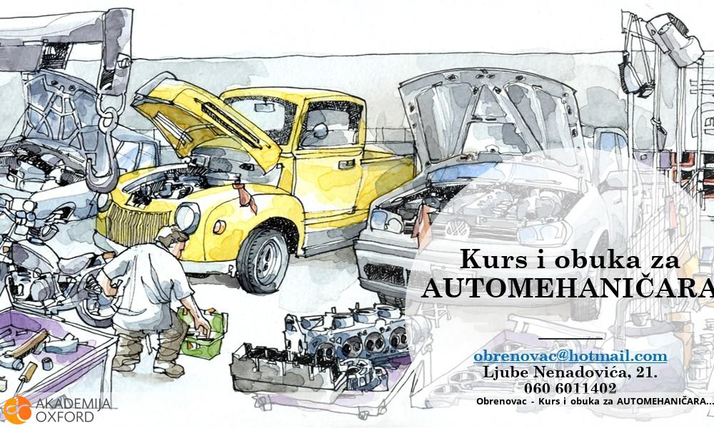 Obrenovac - Kurs i obuka za AUTOMEHANIČARA Obrenovac - Kurs i obuka za AUTOMEHANIČARA