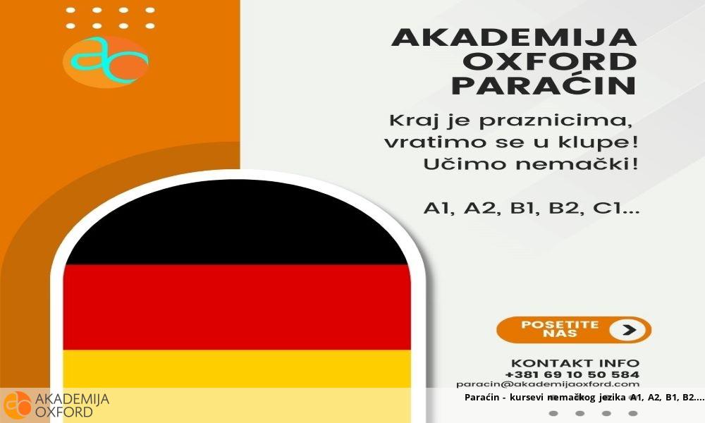 Paraćin - kursevi nemačkog jezika A1, A2, B1, B2...