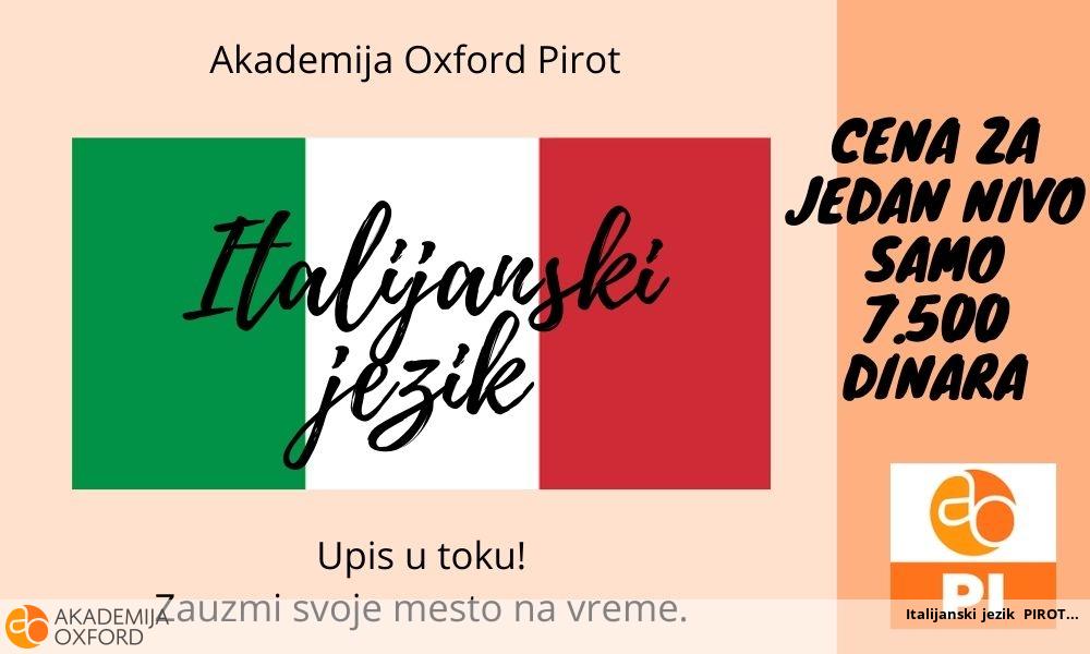 Italijanski jezik PIROT Italijanski jezik PIROT