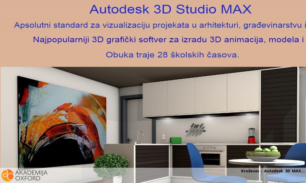 Kruševac - Autodesk 3D MAX Kruševac - Autodesk 3D MAX