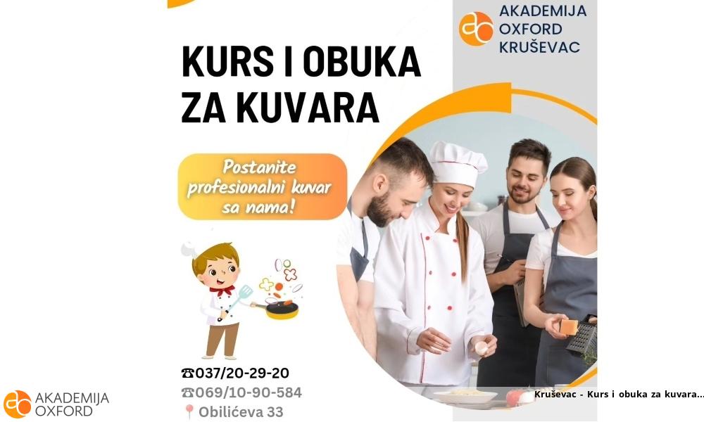 Kruševac - Kurs i obuka za kuvara