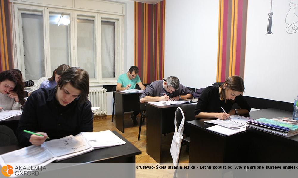 Kruševac- Škola stranih jezika - Letnji popust od 50% na grupne kurseve engleskog i nemačkog jezika