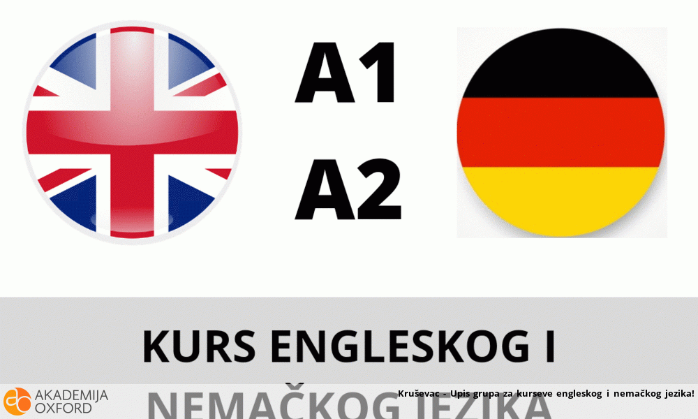 Kruševac - Upis grupa za kurseve engleskog i nemačkog jezika! Kruševac - Upis grupa za kurseve engleskog i nemačkog jezika!
