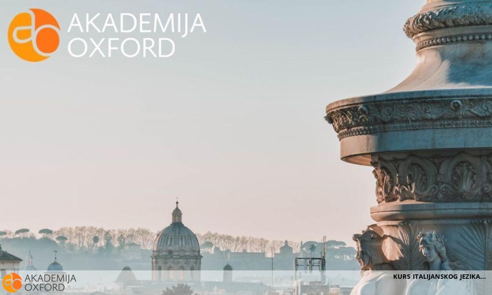 KURS ITALIJANSKOG JEZIKA KURS ITALIJANSKOG JEZIKA
