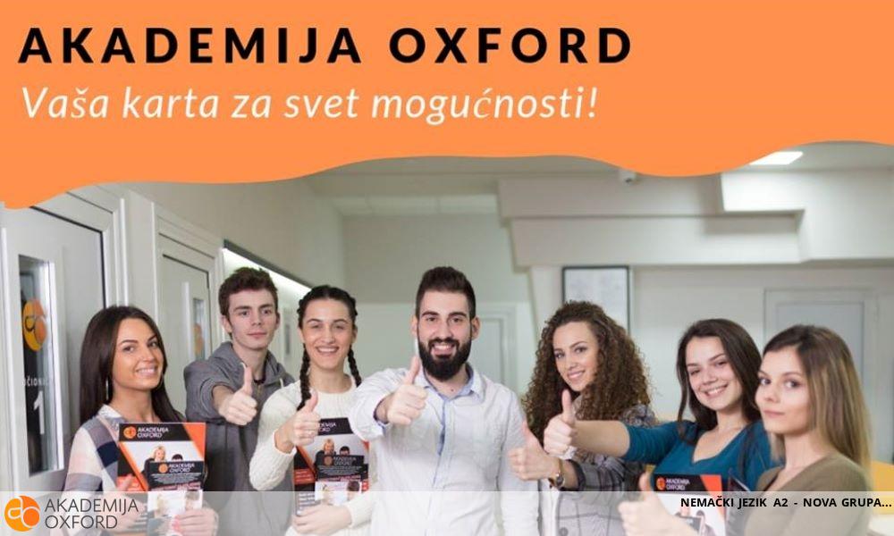 NEMAČKI JEZIK A2 - NOVA GRUPA NEMAČKI JEZIK A2 - NOVA GRUPA