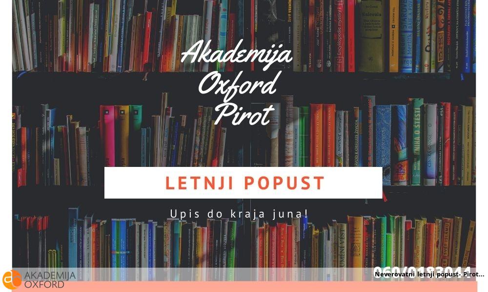 Neverovatni letnji popust- Pirot Neverovatni letnji popust- Pirot