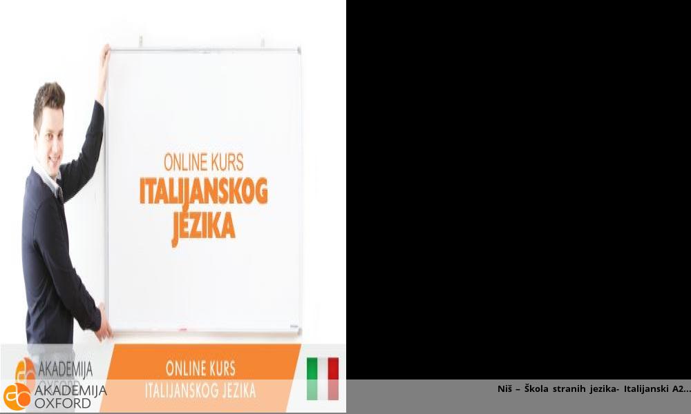 Niš – Škola stranih jezika- Italijanski A2 italiajnski.jpg