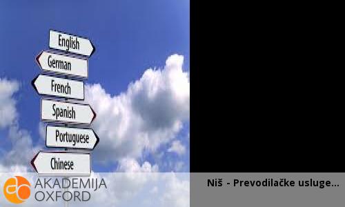 Niš - Prevodilačke usluge Niš - Prevodilačke usluge