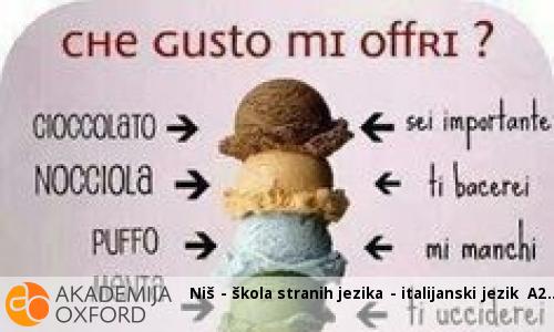 Niš - škola stranih jezika - italijanski jezik A2