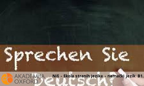 Niš - škola stranih jezika - nemački jezik B1