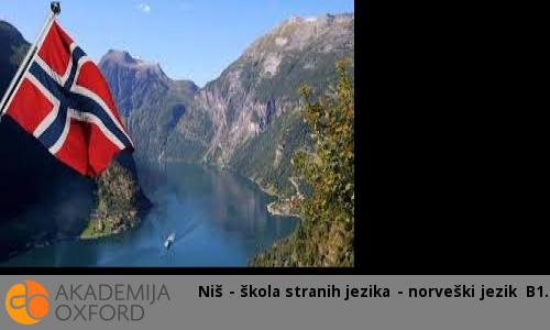 Niš - škola stranih jezika - norveški jezik B1