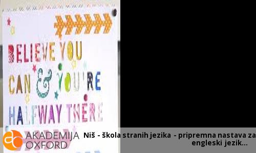 Niš - škola stranih jezika - pripremna nastava za engleski jezik Niš - škola stranih jezika - pripremna nastava za engleski jezik
