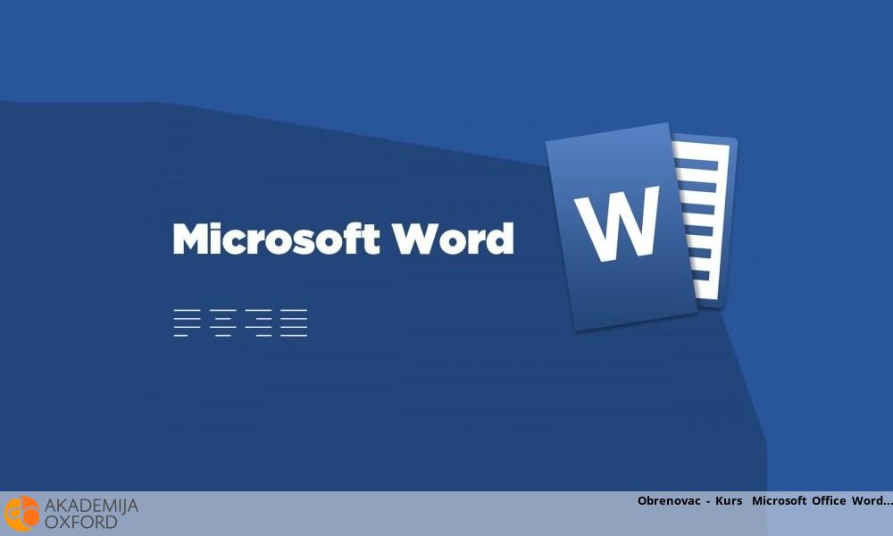 Obrenovac - Kurs  Microsoft Office Word