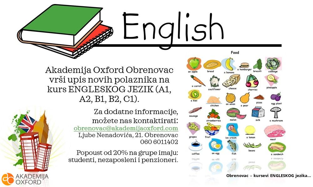 Obrenovac - kursevi ENGLESKOG jezika