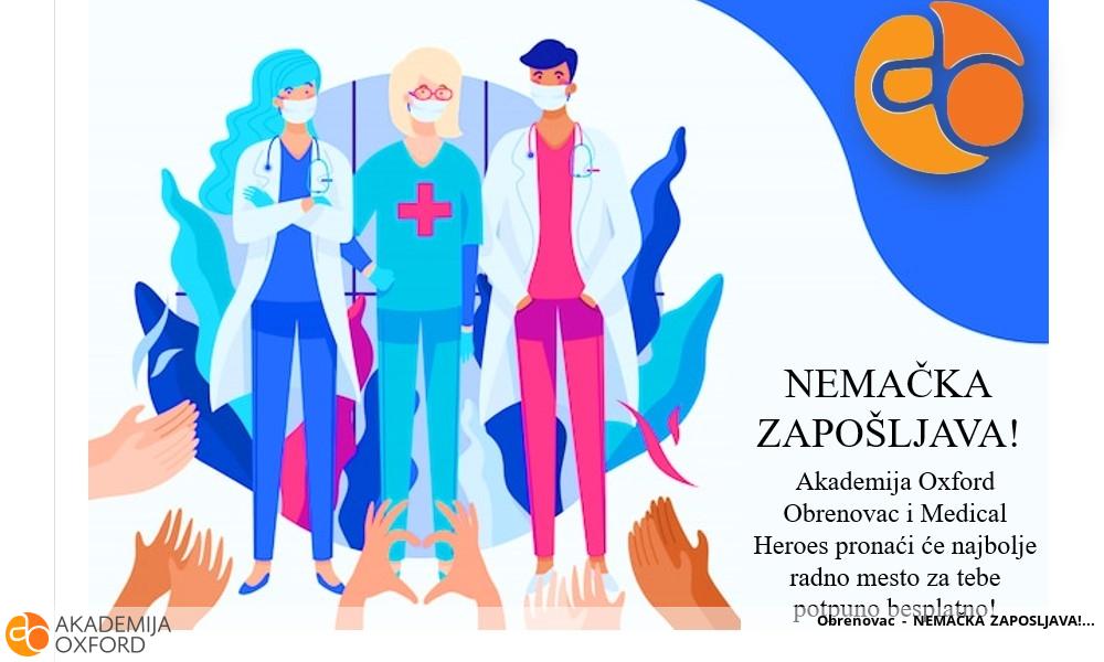 Obrenovac - NEMAČKA ZAPOSLJAVA! Obrenovac - NEMAČKA ZAPOSLJAVA!