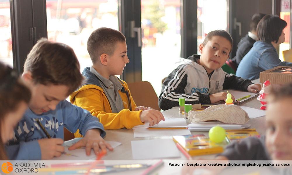 Paraćin - besplatna kreativna školica engleskog jezika za decu