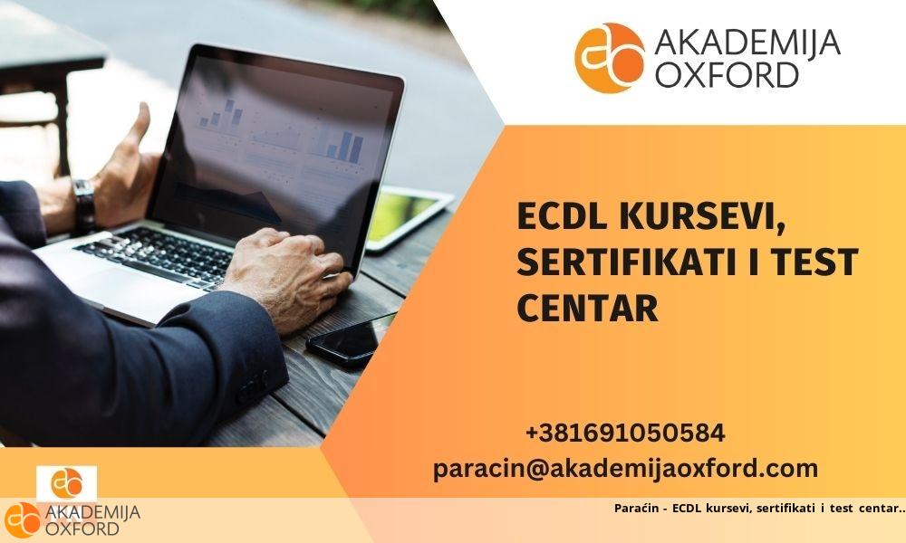 Paraćin - ECDL kursevi, sertifikati i test centar