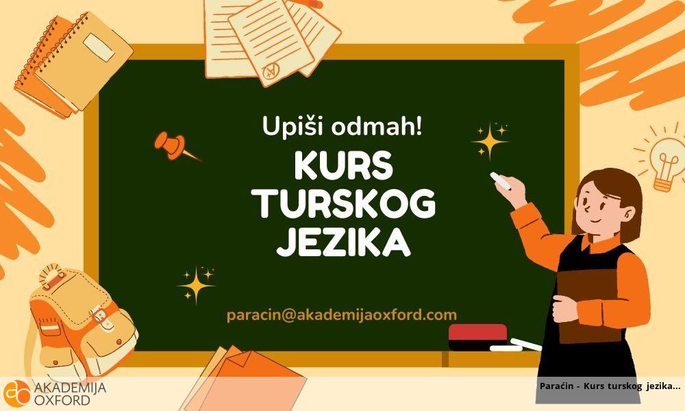 Paraćin - Kurs turskog jezika