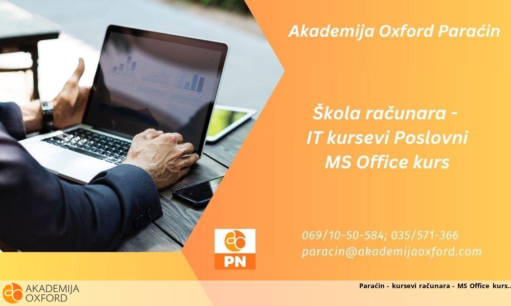 Paraćin - kursevi računara - MS Office kurs