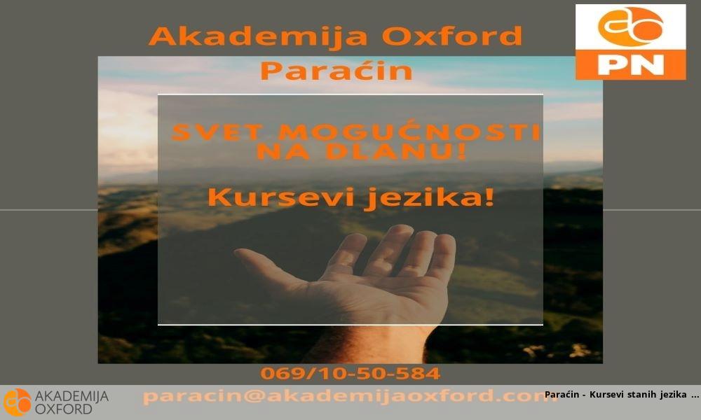 Paraćin - Kursevi stanih jezika 
