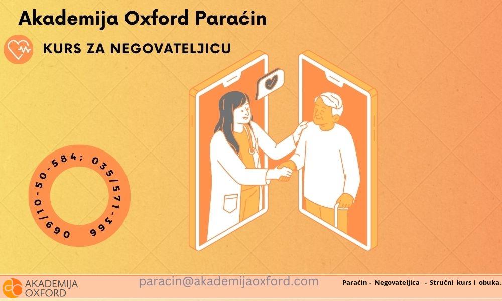 Paraćin - Negovateljica  - Stručni kurs i obuka